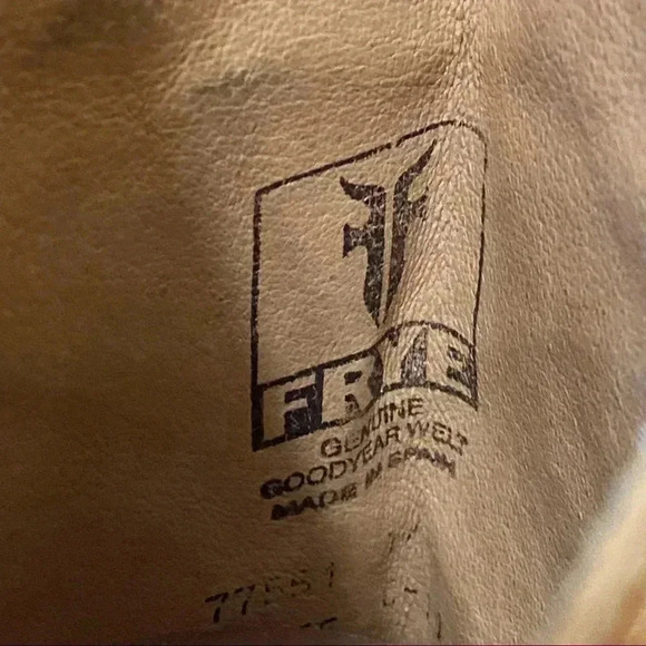 Frye Riding boot Campus equestrian cowboy harness Frye Dorado tan size 7.5 - Picture 9 of 9